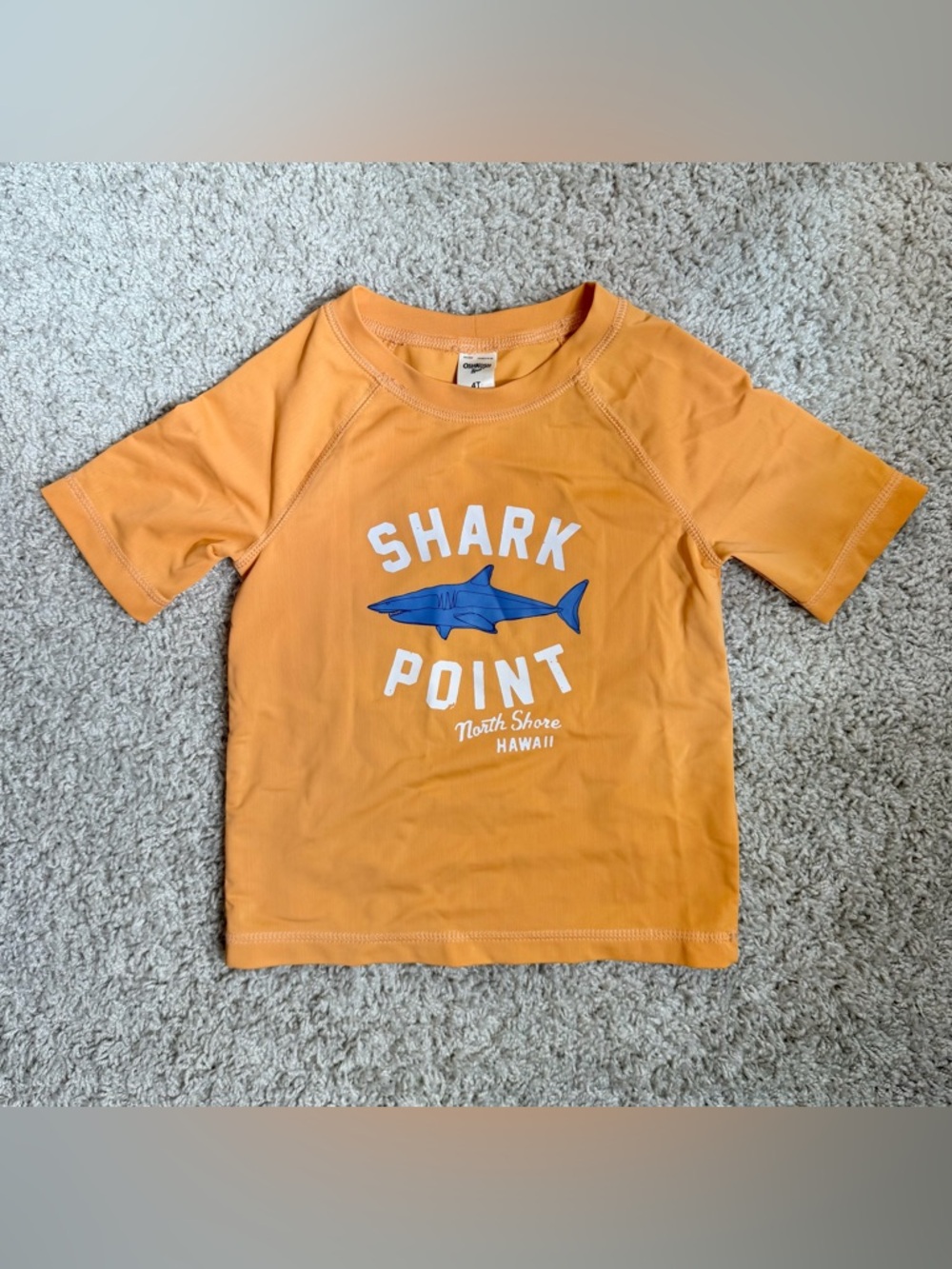 Oshkosh Shark Point Rash Guard Size 4T